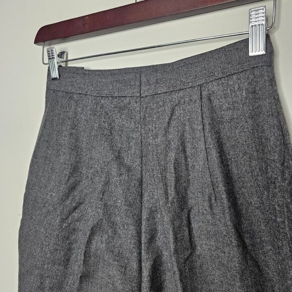 Pino Women's Charcoal Pure Virgin Wool High-rise Dress Pants/Trousers, XS-S - Picture 5 of 17